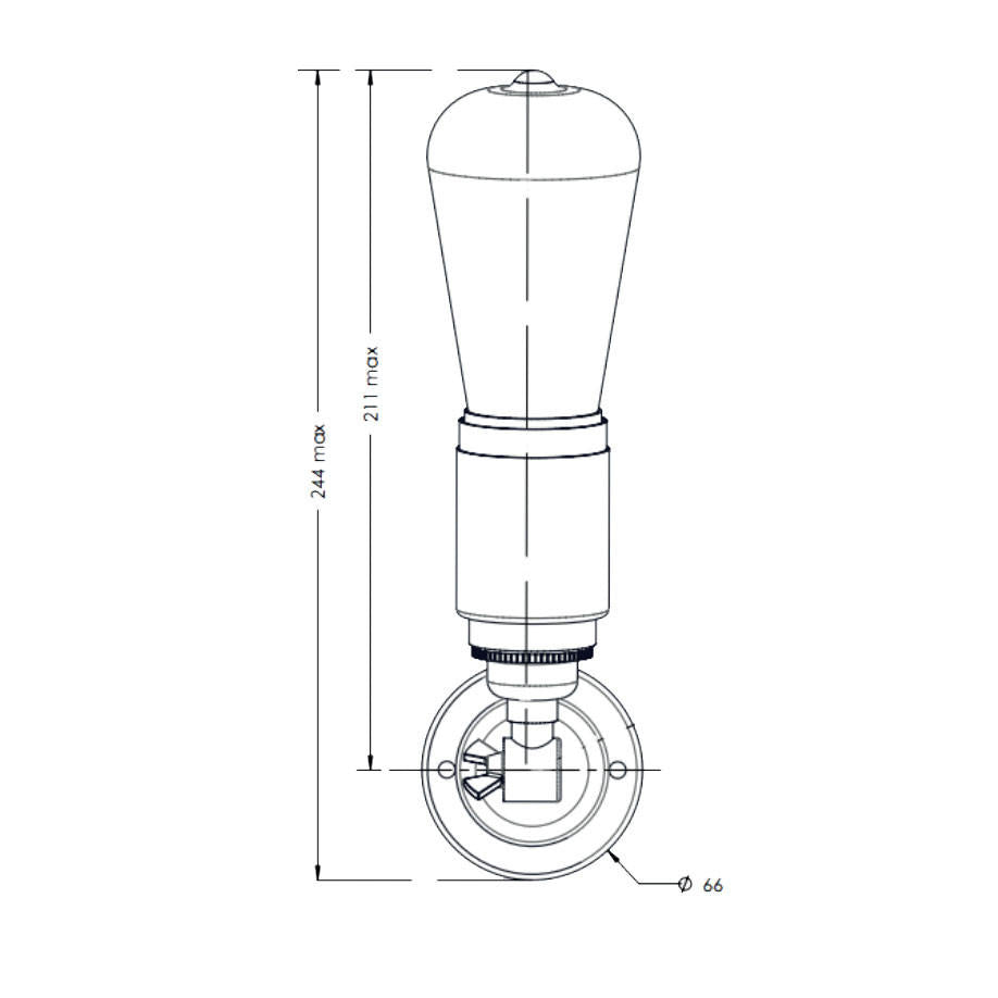 Tekna Thorn Pete N115 Wall Light | All Square Lighting