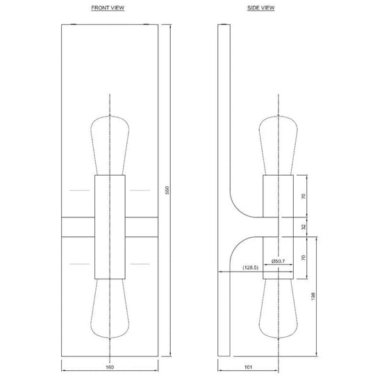 Walcott N123 Twin Wall Light