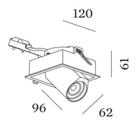 Wever & Ducré Bliek Square 1.0 GU10 Downlight | All Square Lighting
