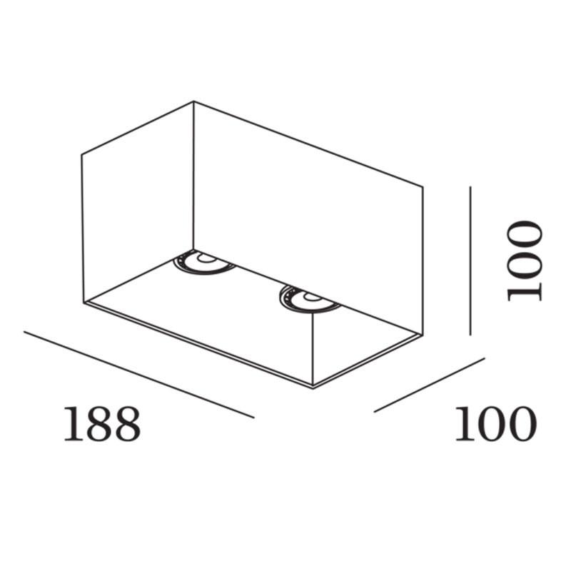 Box 2.0 GU10 Ceiling Light