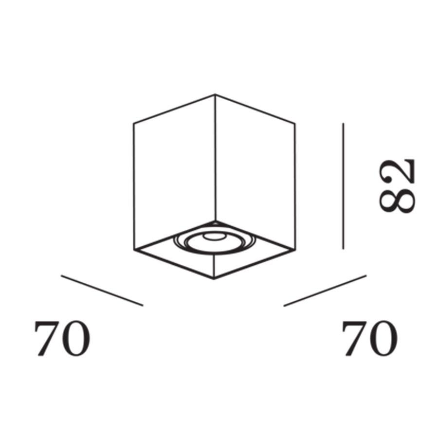 Box Mini 1.0 GU10 Ceiling Light