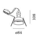 Wever & Ducré Deep 1.0 GU10 Downlight | All Square Lighting