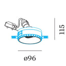 Wever & Ducré Deep Adjustable 1.0 GU10 Trimless Downlight | All Square Lighting