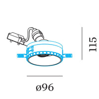 Wever & Ducré Deep Adjustable 1.0 GU10 Trimless Downlight | All Square Lighting
