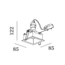 Wever & Ducré Plano IP44 1.0 GU10 Downlight | All Square Lighting