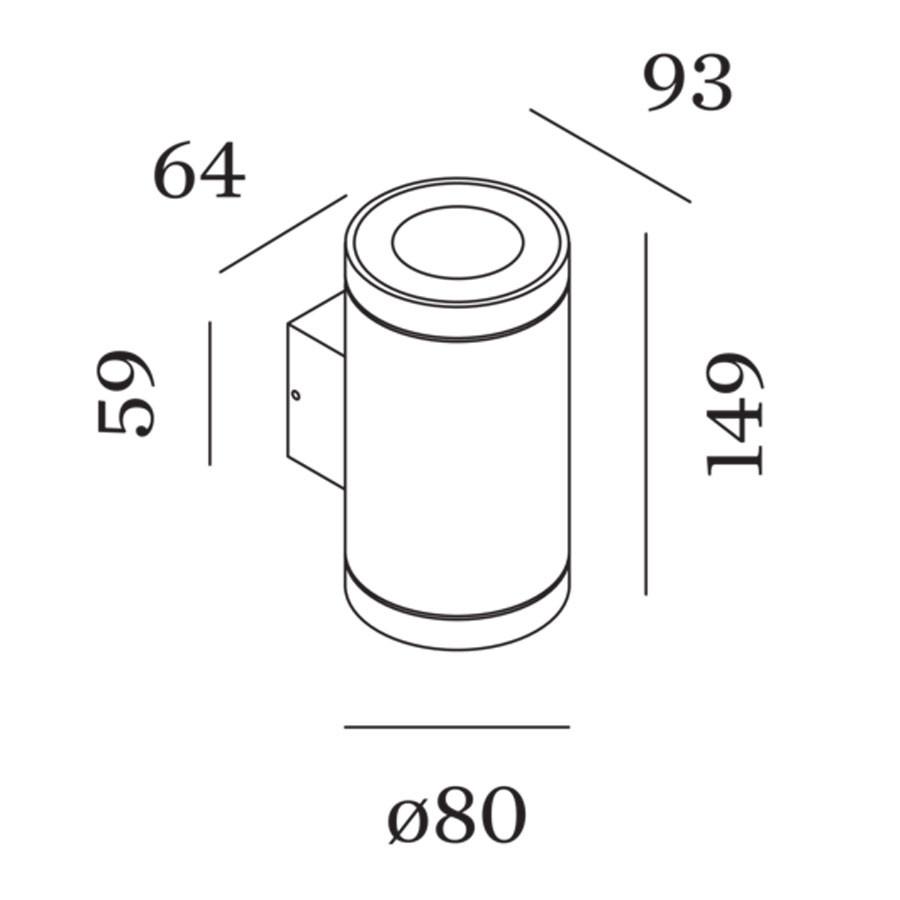 Tube 2.0 Outdoor Wall Light